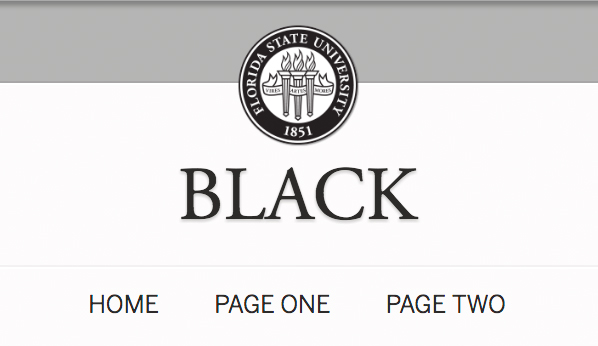 example of black-color template to use the FSU Seal