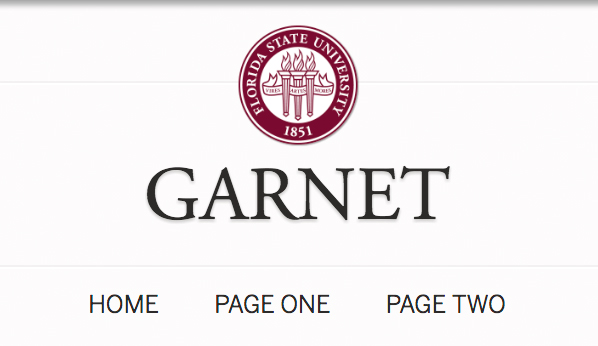 example of garnet-color template to use the FSU Seal
