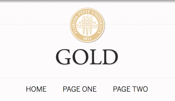example of gold-color template to use the FSU Seal