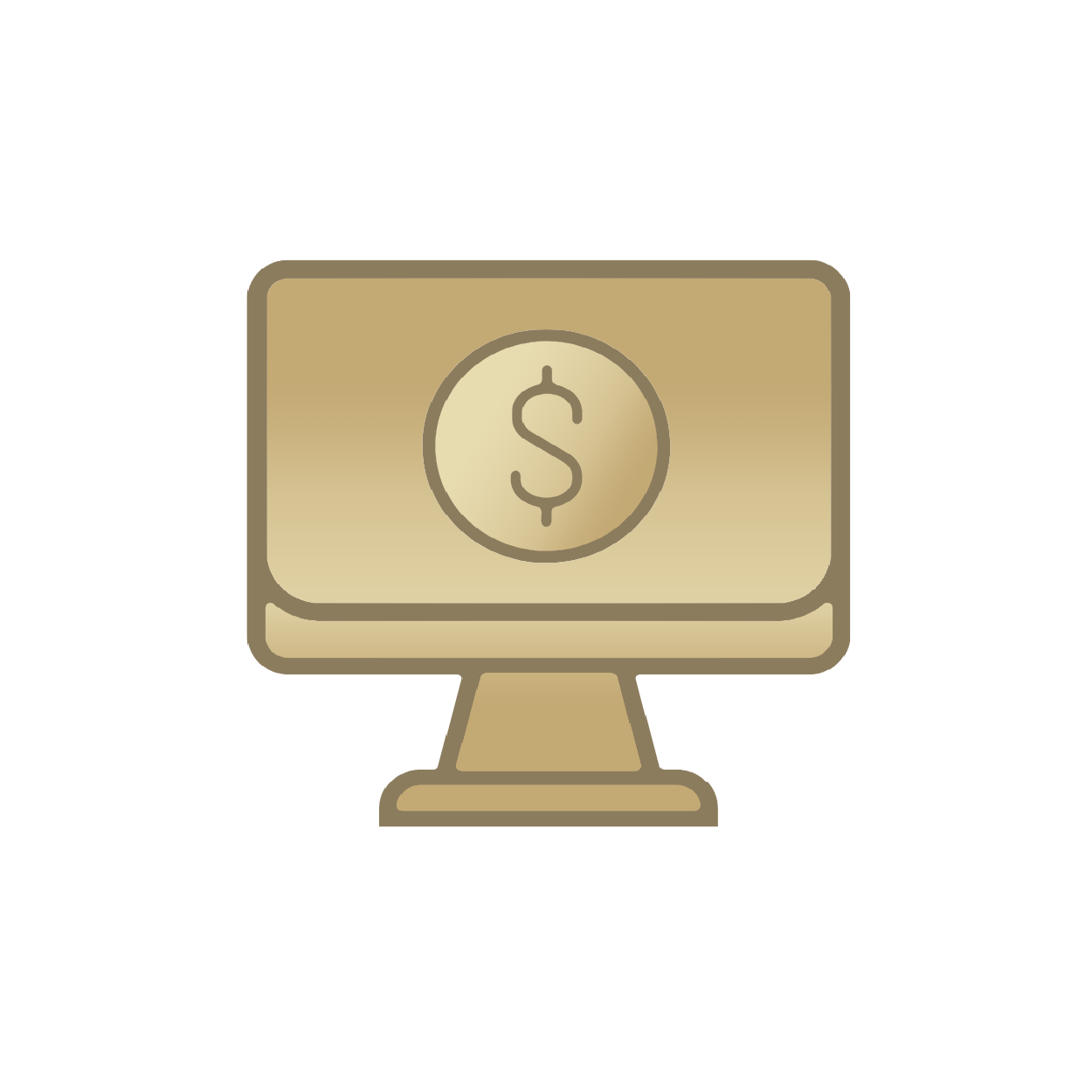 Laptop dollar sign